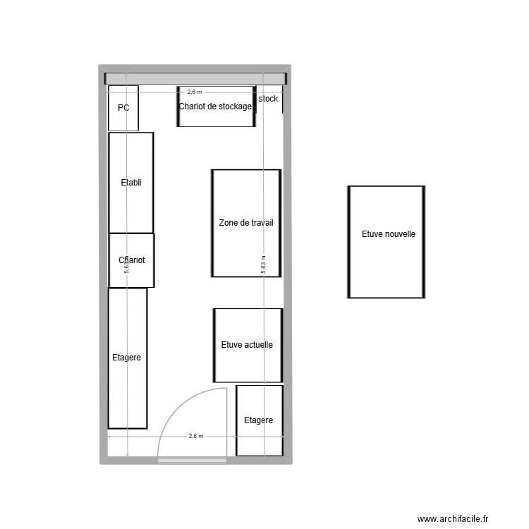 Vernis UAP 2. Plan de 1 pièce et 15 m2