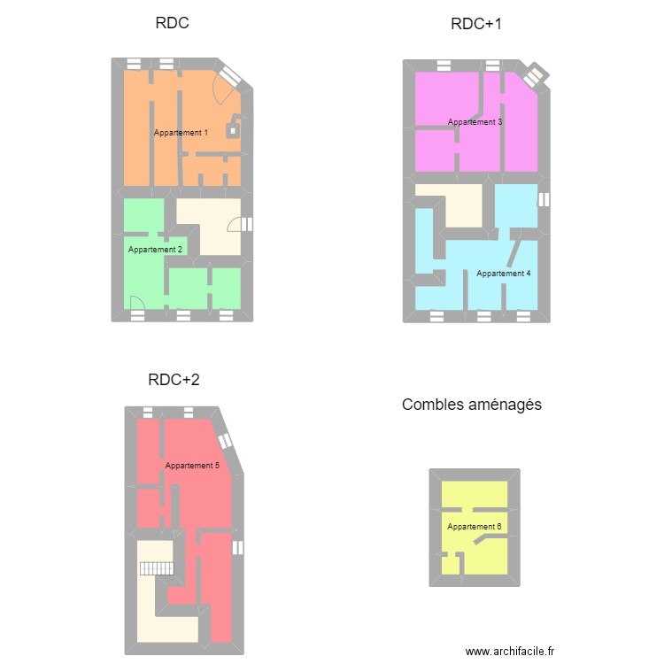 Plan PHILLIPE ROSSE. Plan de 0 pièce et 0 m2