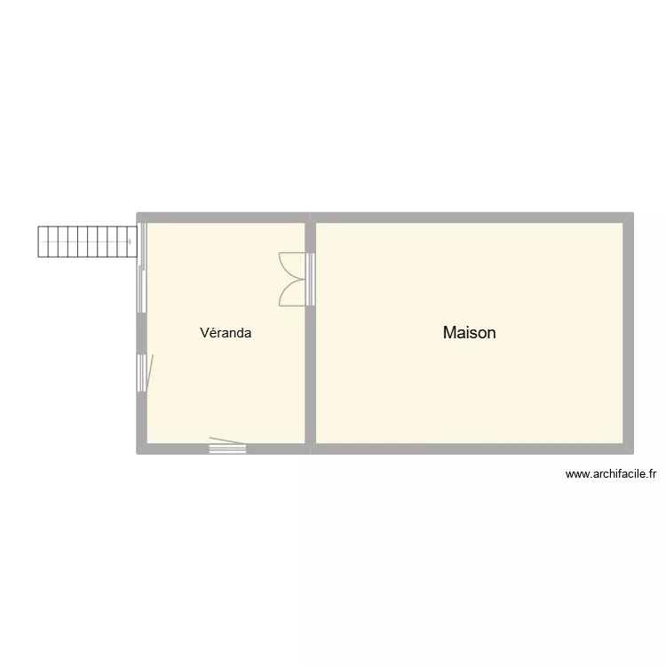 Maison projet. Plan de 2 pièces et 72 m² Maison projet. Plan de 2 pièces et 72 m²