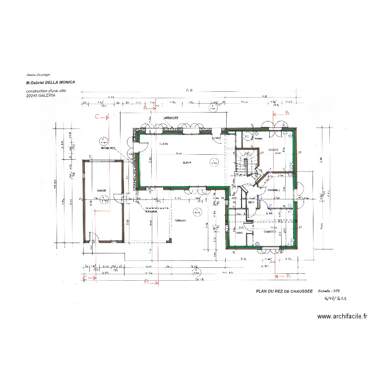 électricité. Plan de 0 pièce et 0 m2