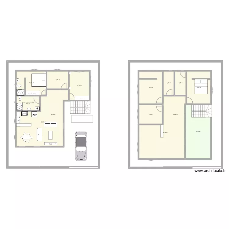 Baie du tombeau. Plan de 14 et 558 m² Baie du tombeau. Plan de 14 et 558 m²