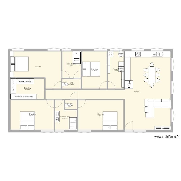 essaie maison. Plan de 0 pièce et 0 m2