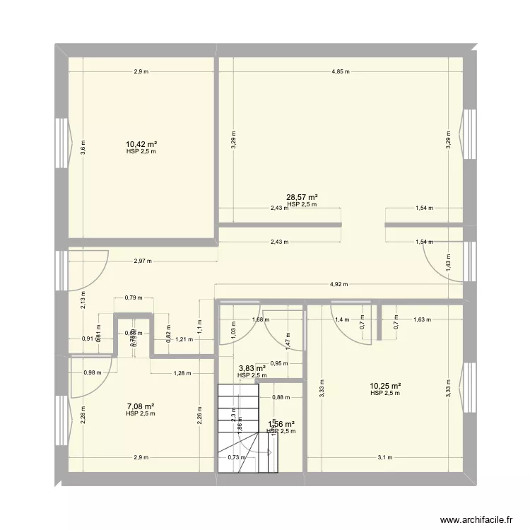 LE BRAS avant. Plan de 6 et 62 m² LE BRAS avant. Plan de 6 et 62 m²