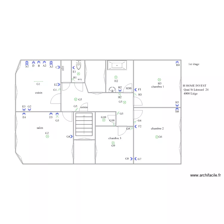 s/n lionard 1er p1111. Plan de s/n lionard 1er p1111. Plan de