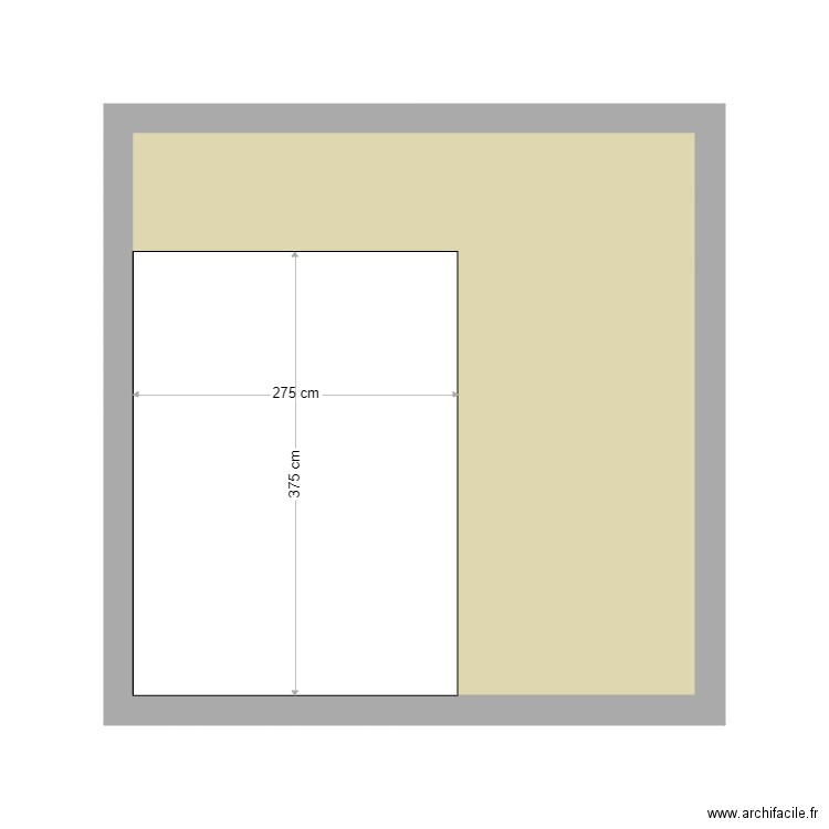gloriette terrasse. Plan de 1 pièce et 23 m2