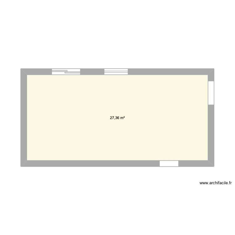 CUISINE. Plan de 1  et 27 m²