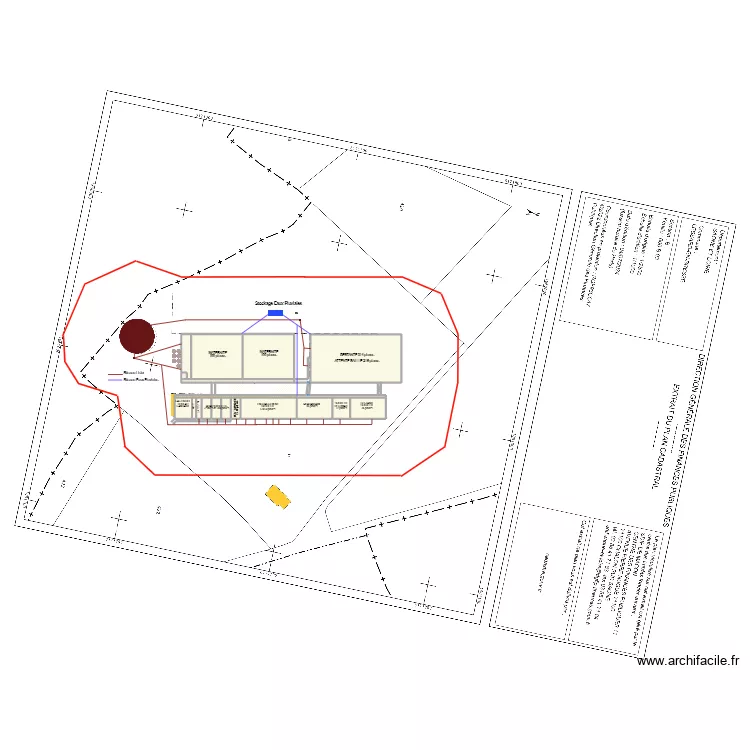 SAS PORCELETS DE BOURGOGNE 35M. Plan de 
