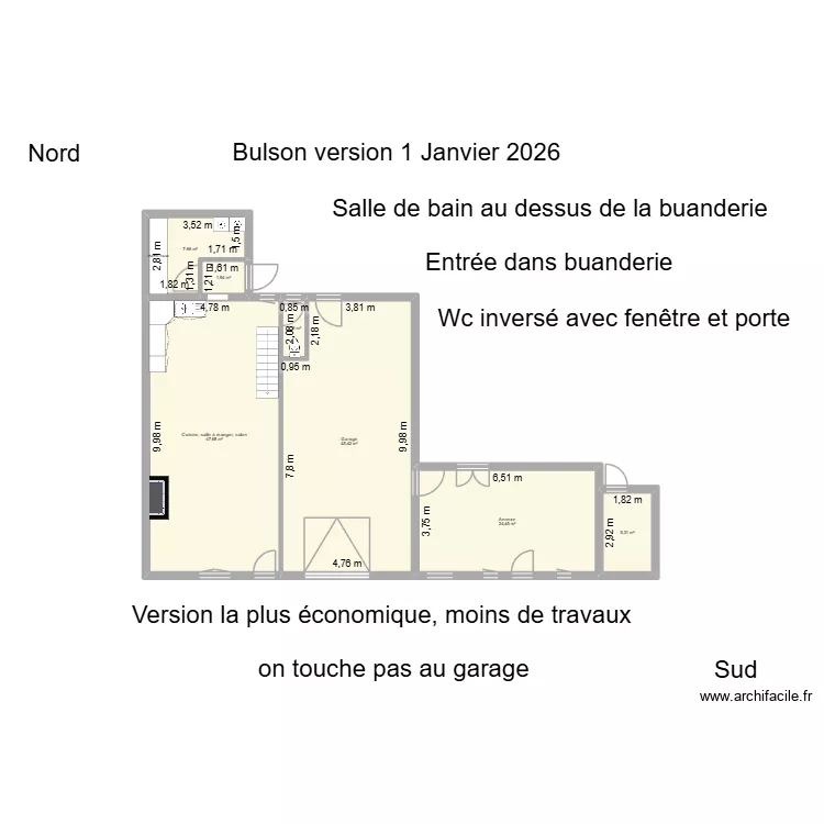 Bulson Camille version 2. Plan de 7  et 134 m²