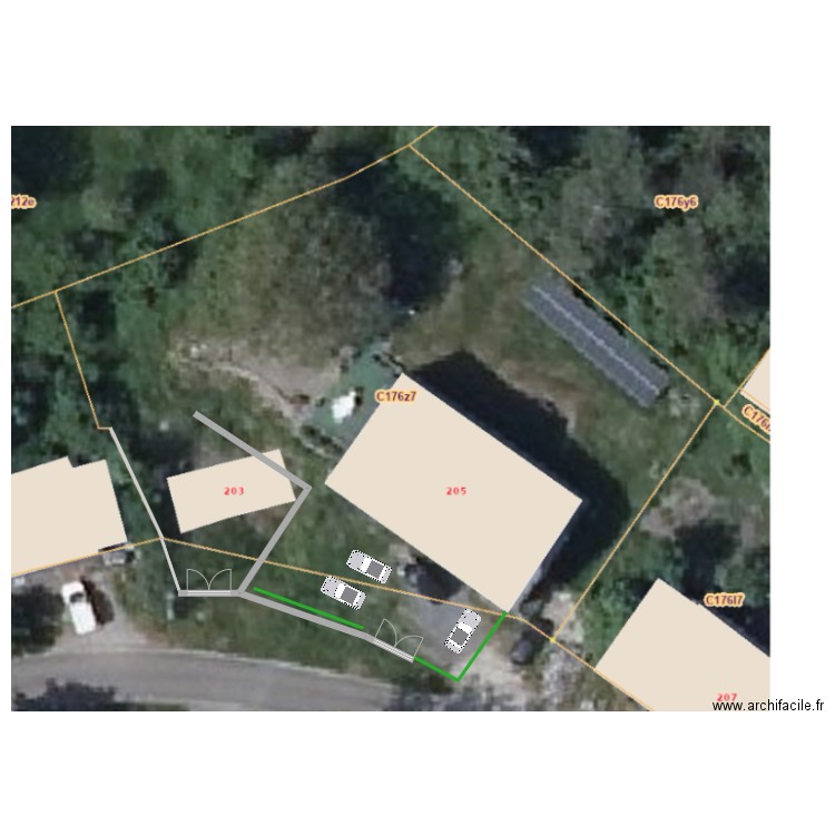 Plan devanture 2. Plan de 0 pièce et 0 m2