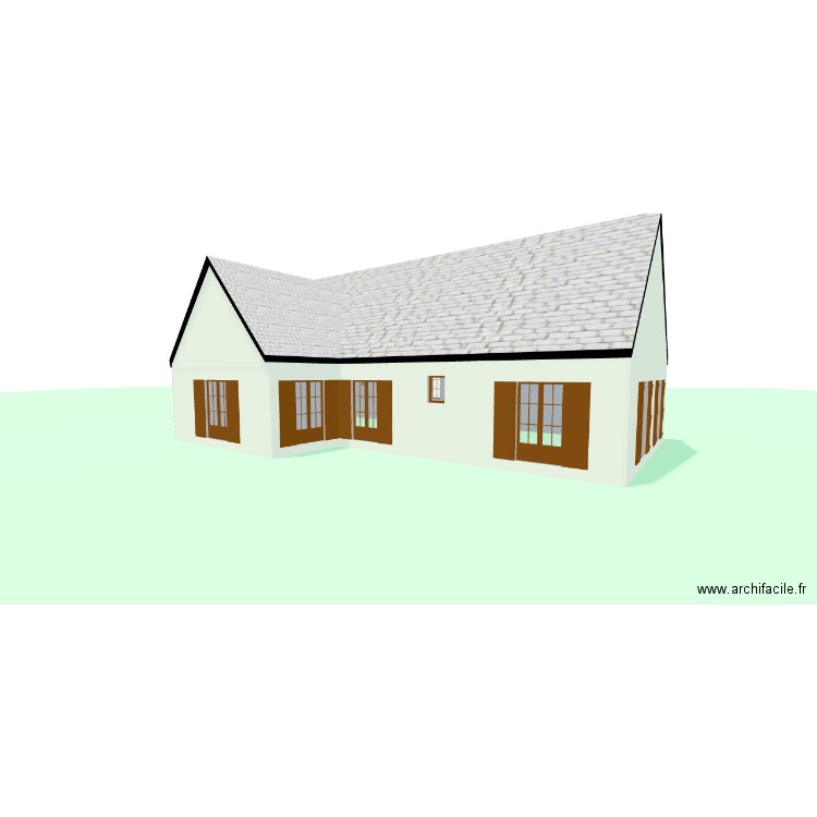 Loge bois 16 Rte du Port Gautier. Plan de 3 pièces et 47 m2