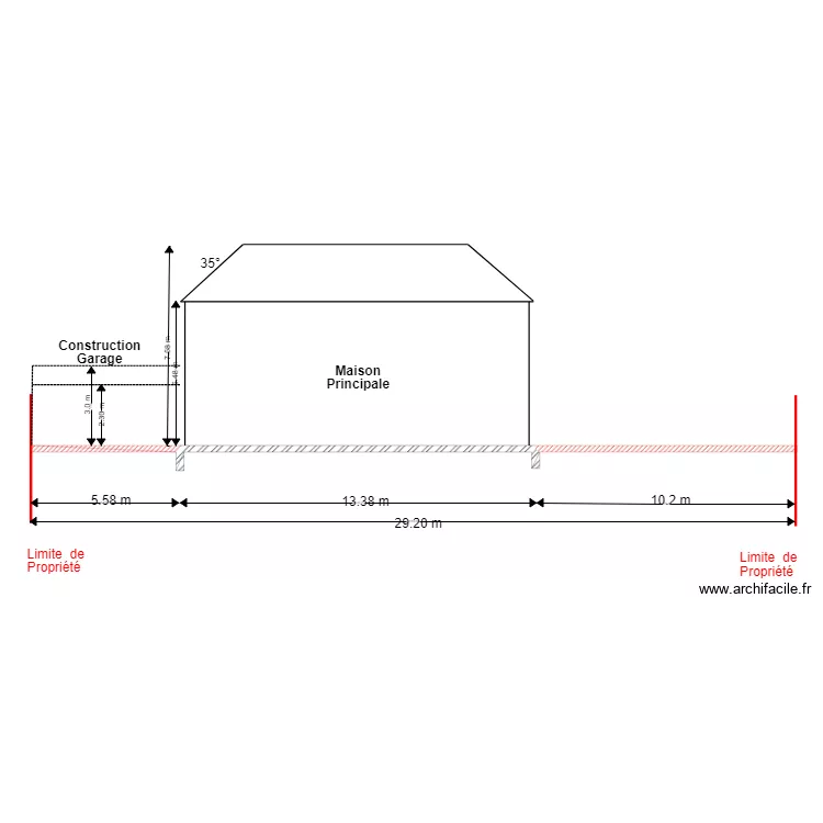 plan de fa&ccedil;ade sud ouest ambleteuse. Plan de 