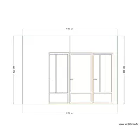 B) facade devant chambre