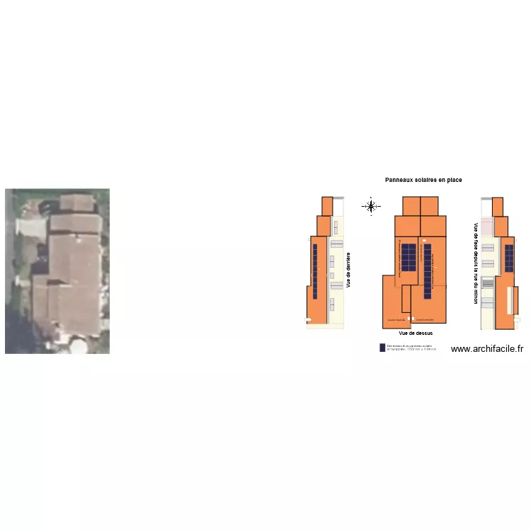 coupe maison. Plan de 