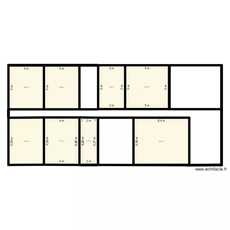 MAMIE HOUSE. Plan de 8 pièces et 168 m²