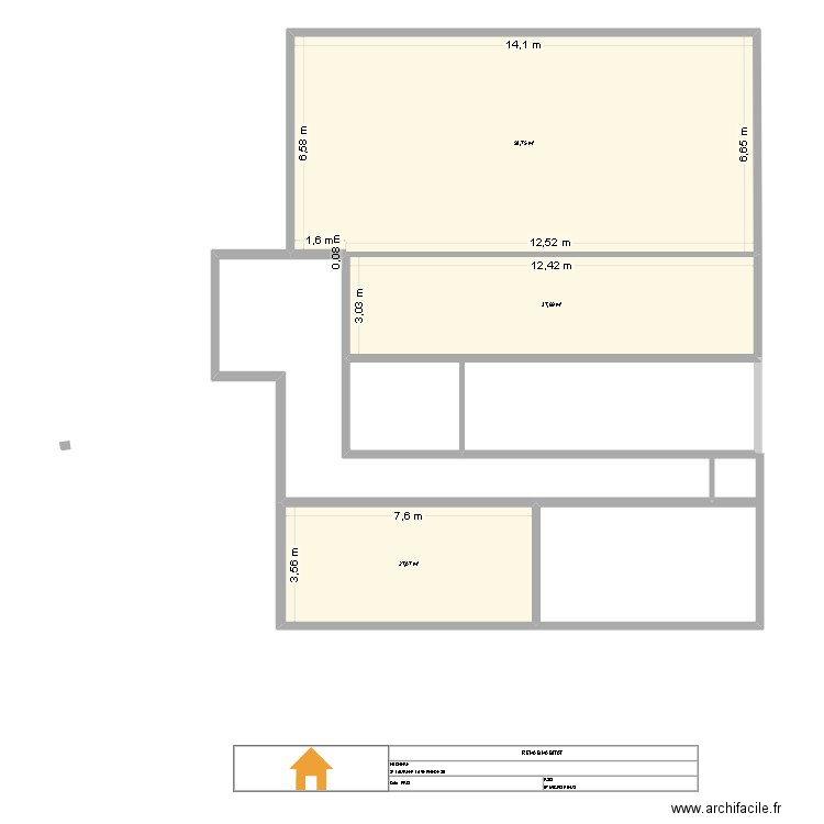 PALAVAS2. Plan de 3 pièces et 159 m2