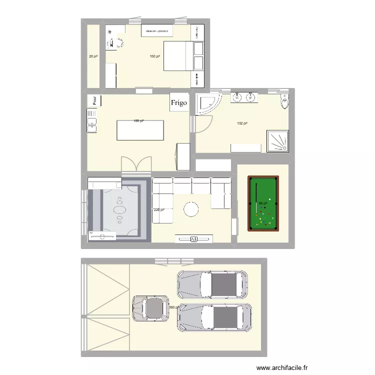 test. Plan de 7 pièces et 109 m²