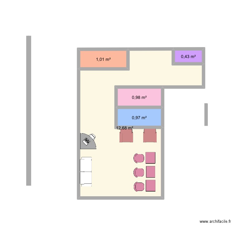 Bpggyhbhyuhgf. Plan de 5 pièces et 16 m2