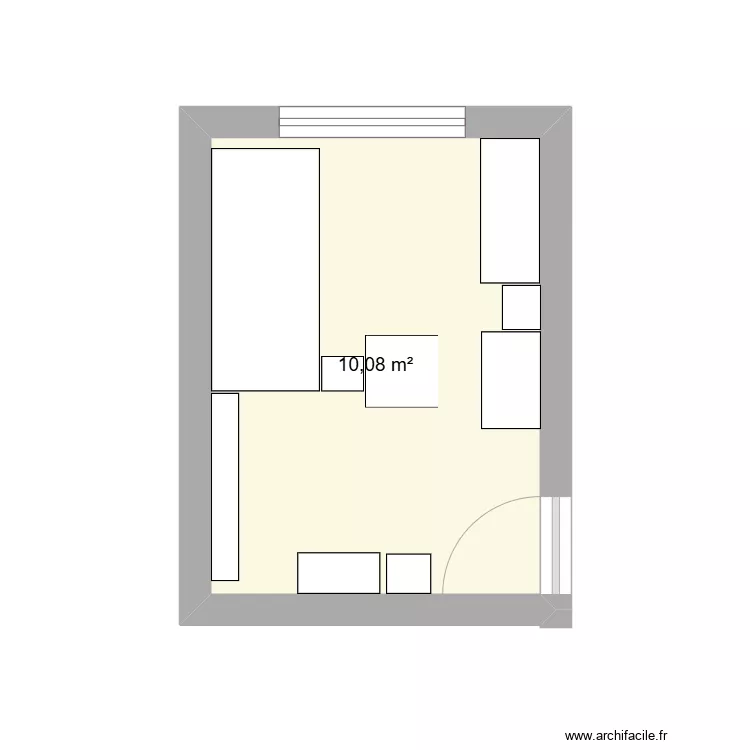 Nouvelle chambre. Plan de 