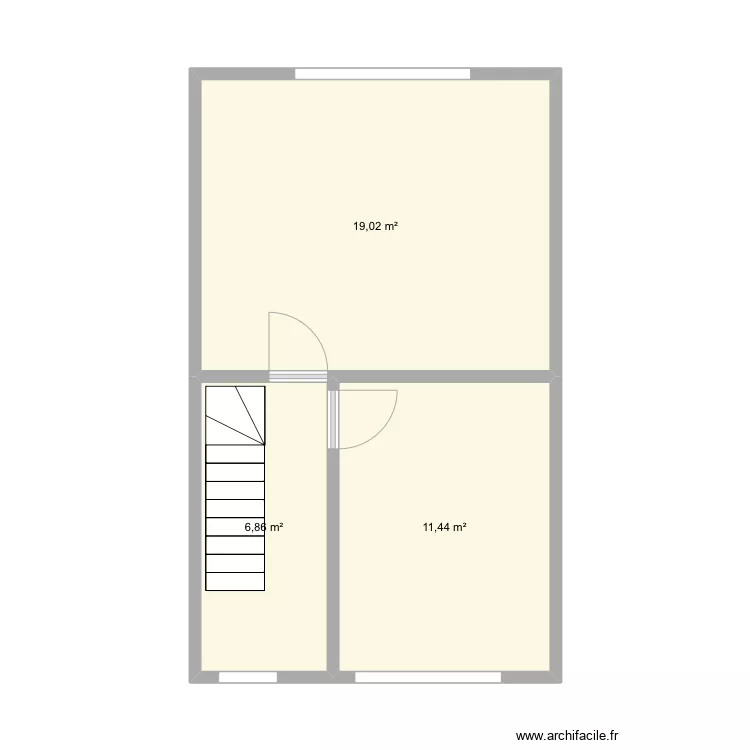 Waregem Bessemstraat 25 bovenverdieping. Plan de 
