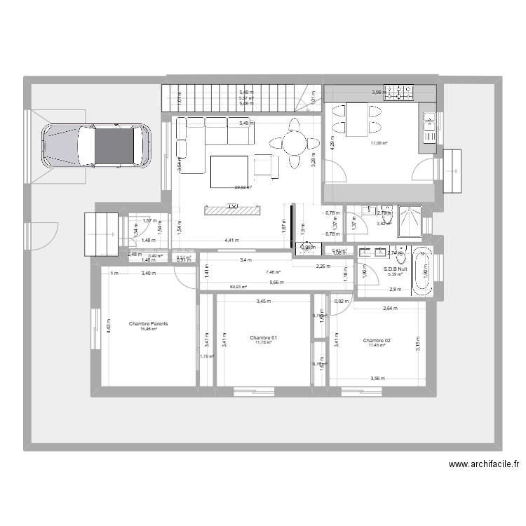 plan geant. Plan de 16 pièces et 202 m2