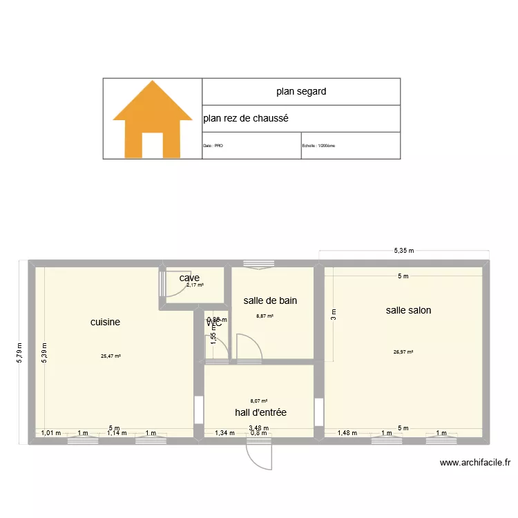 segard 1. Plan de 5 et 72 m² segard 1. Plan de 5 et 72 m²