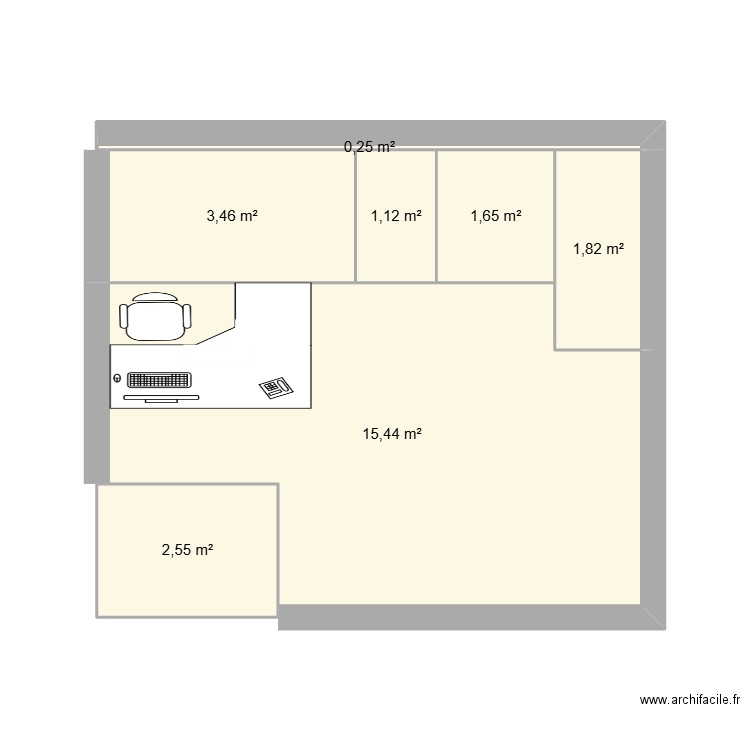 L'embélie. Plan de 7 pièces et 26 m2