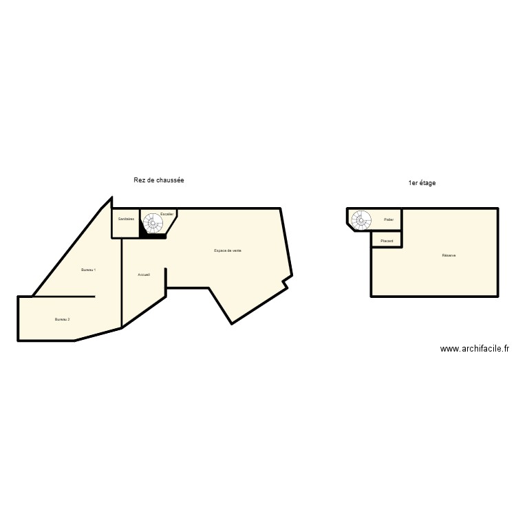 Echard Patrick. Plan de 8 pièces et 108 m2