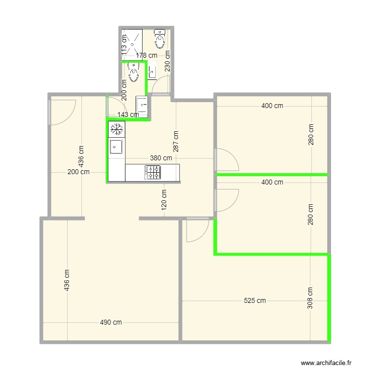 appart papa 3. Plan de 0 pièce et 0 m2