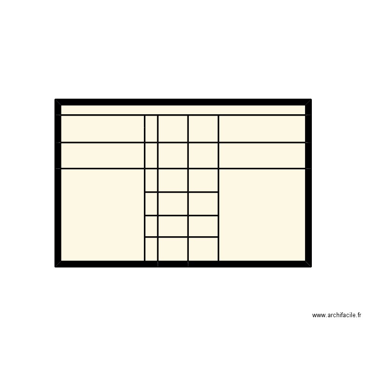 dressing 4. Plan de 22 pièces et 11 m2