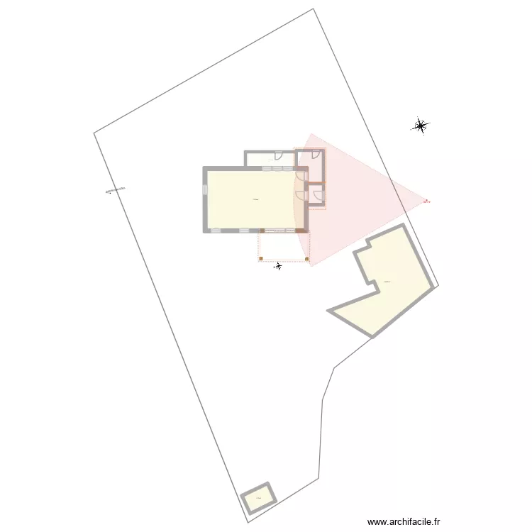 Plan de massee. Plan de 6 Pièces et 297 m²