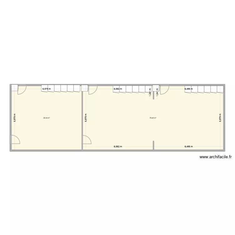mohen. Plan de 2  et 118 m²