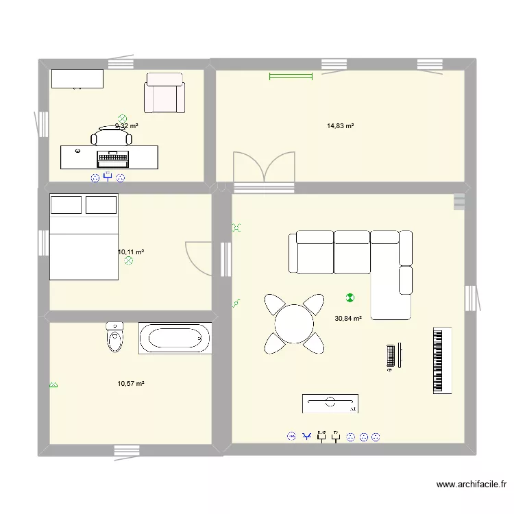 plan assem. Plan de 5  et 76 m²