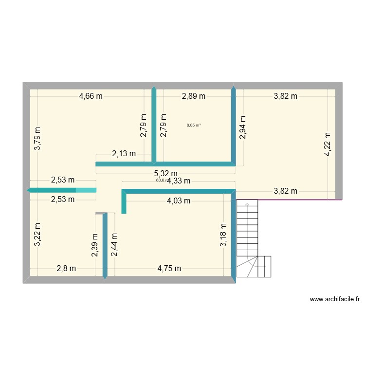 etage 2. Plan de 0 pièce et 0 m2 etage 2. Plan de 0 pièce et 0 m2