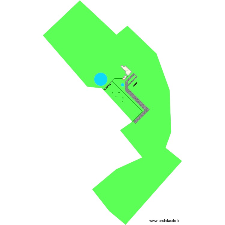 labrousse. Plan de 2 pièces et 440 m2