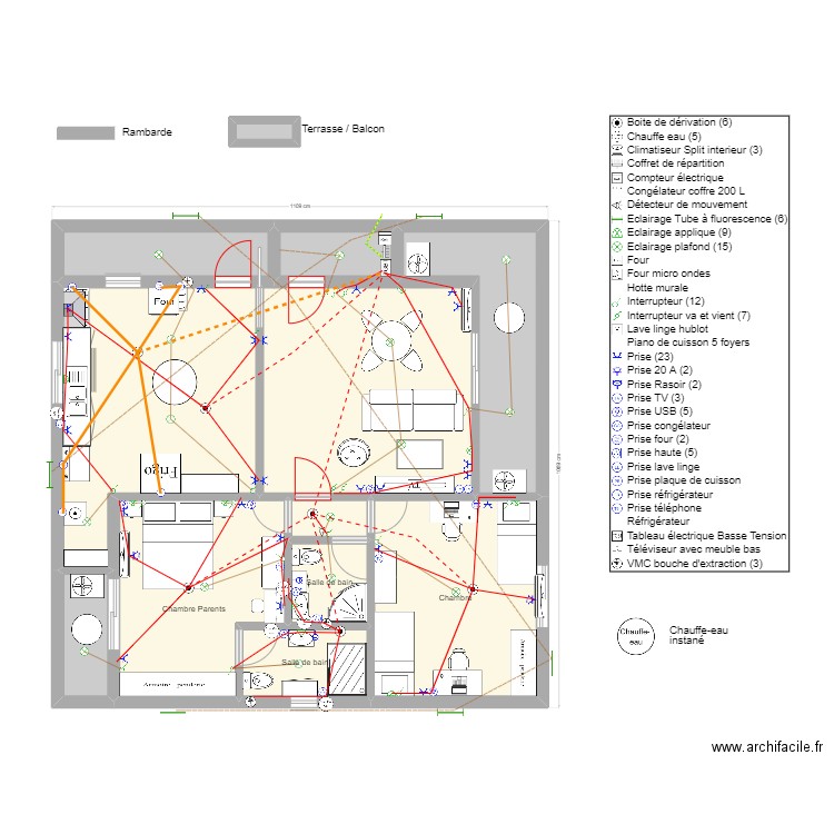 POG Etage 32. Plan de 12 pièces et 102 m2