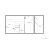 Garage cot&eacute; escalier