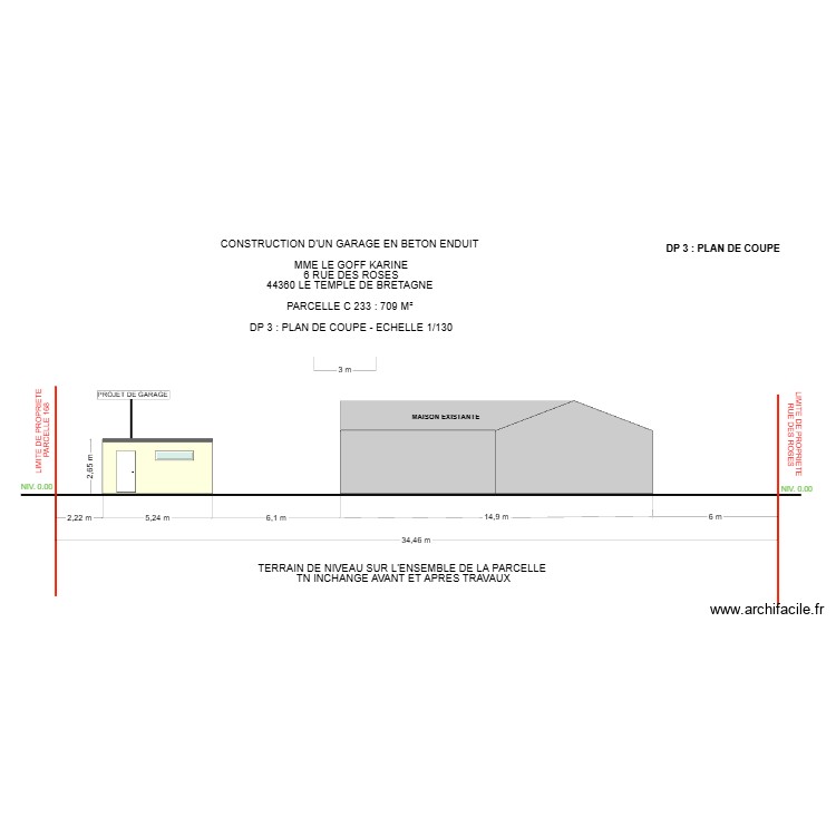 DP 3 LE GOFF. Plan de 0 pièce et 0 m2