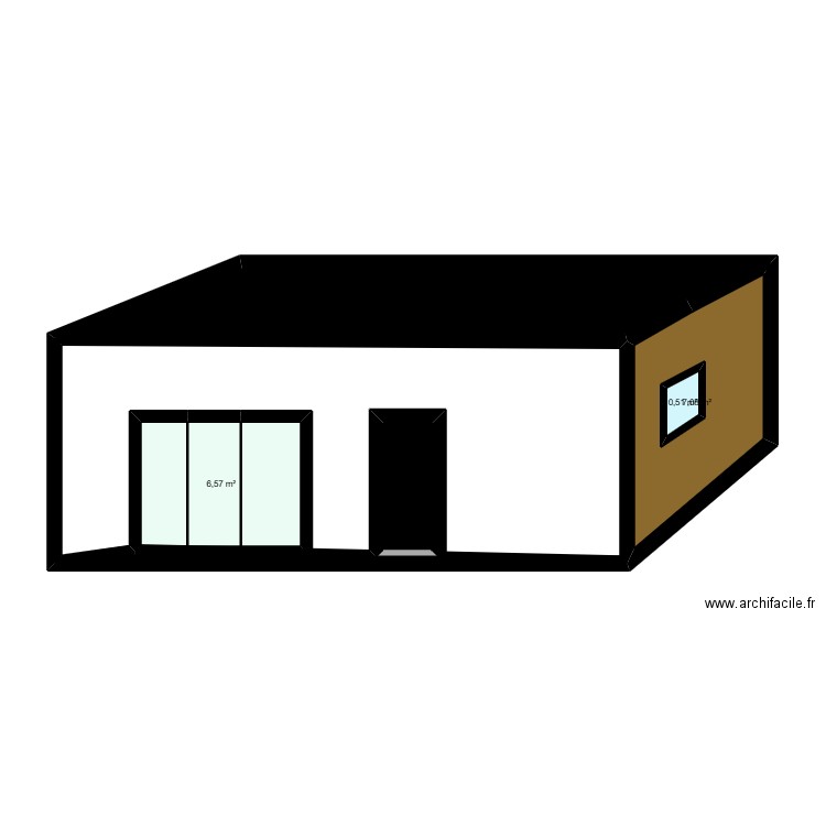 ext. Plan de 5 pièces et 28 m2