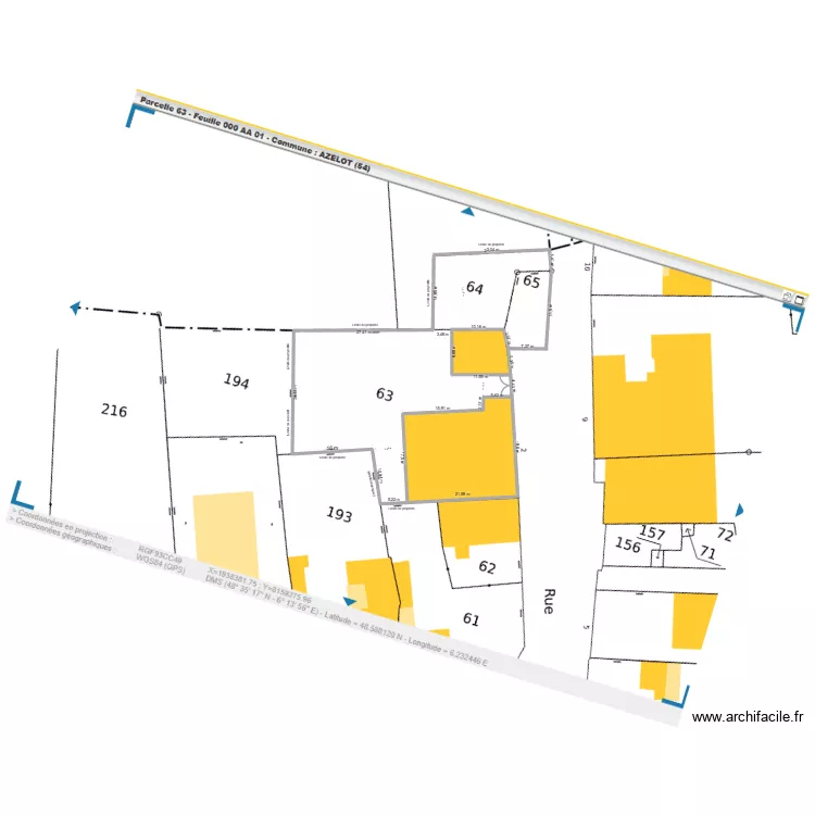 Maison Azelot 2. Plan de 