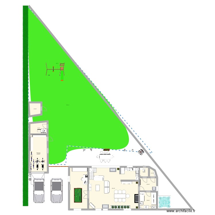 aelys. Plan de 14 pièces et 259 m2