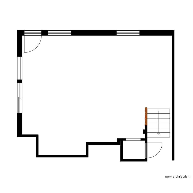 Grondin vide. Plan de 0 pièce et 0 m2