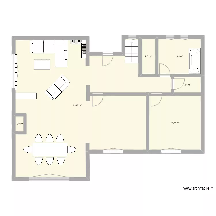 Maison am&eacute;nagement 2. Plan de 6  et 116 m²