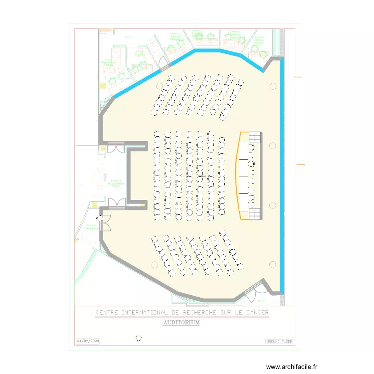 Audito S&eacute;minaire. Plan de 