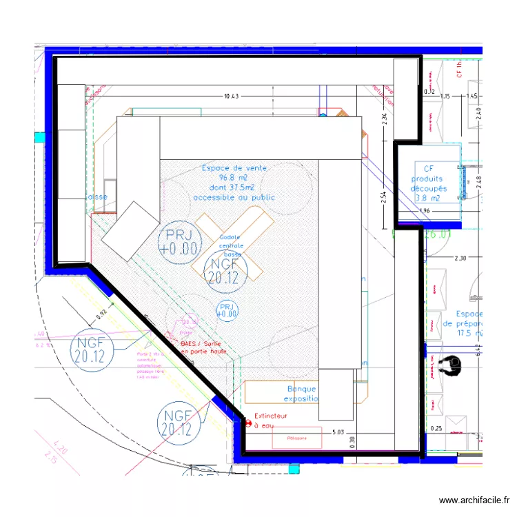 bernadou. Plan de 
