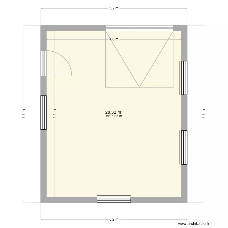 plan garage. Plan de 1 et 28 m² plan garage. Plan de 1 et 28 m²