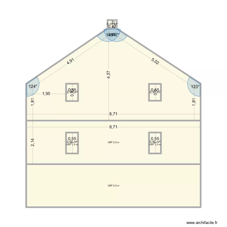 CHINCHOLLE FACADE. Plan de 