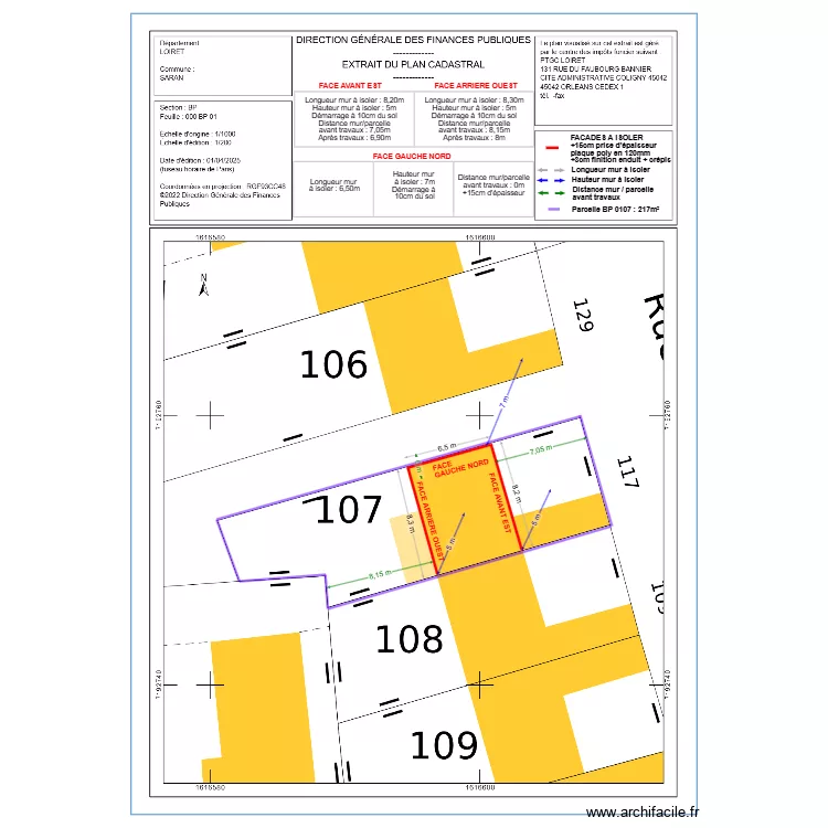DP02 DESFORGES. Plan de 