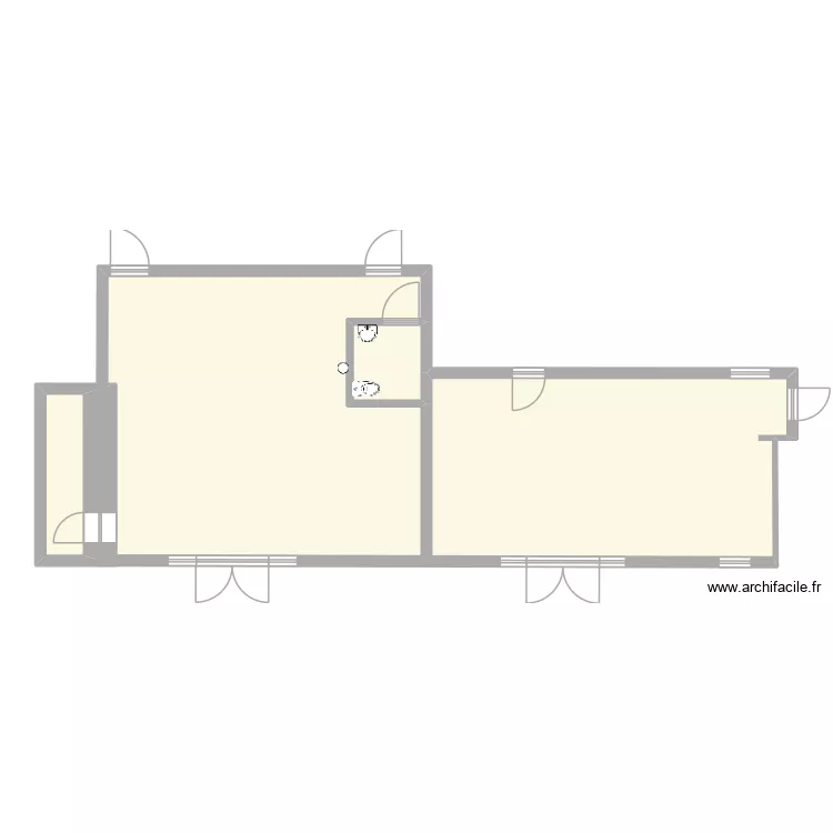 Isato Ancien. Plan de 3 pièces et 94 m²