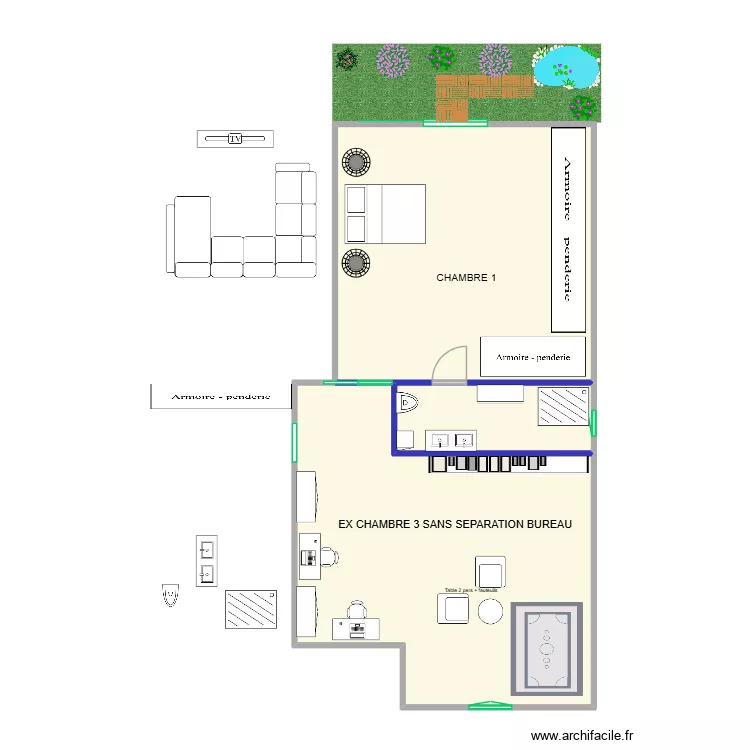 EOS. Plan de 3 pièces et 83 m²