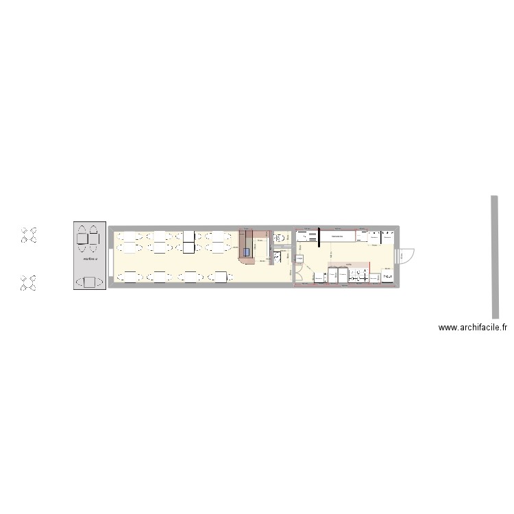 Restau Demi - Bar - v10. Plan de 0 pièce et 0 m2